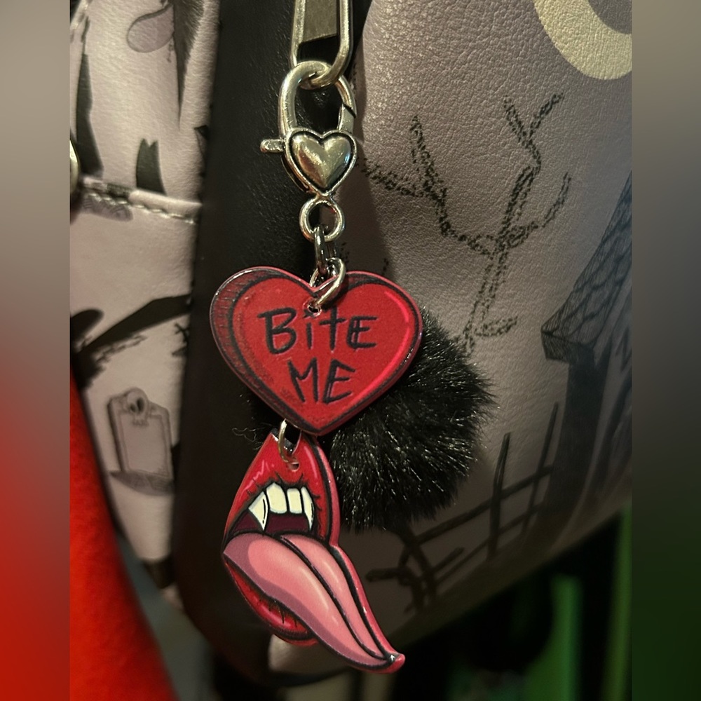 Bite Me Purse Charm